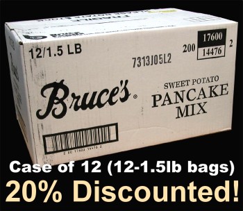 Bruce's Sweet Potato Pancake Mix , Case of 12 , 20% Discounted