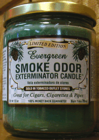 Smoke Odor Eliminator Candle -- Evergreen