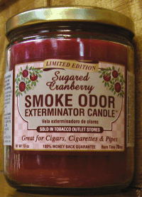 Smoke Odor Eliminator Candle -- Sugared Cranberry
