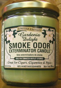 Smoke Odor Exterminator Candle , Gardenia Delight