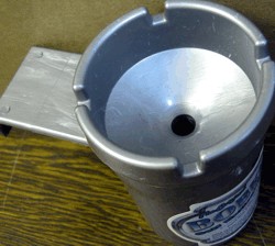 Bobken Auto Extinguishing Ashtray Window Hanger Silver