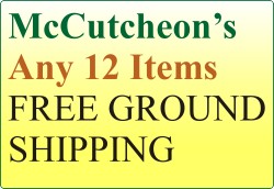 McCutcheon's - 1 Dozen Items w/ FREE GROUND SHIPPING