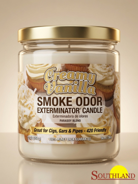 Smoke Odor Exterminator Candle Creamy Vanilla 13oz