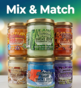 Any 6 Smoke Odor Exterminator Candles with Flat Rate $15 (Ground Mail) Shipping