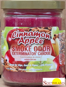 Smoke Odor Exterminator Candle Cinnamon Apple 13oz