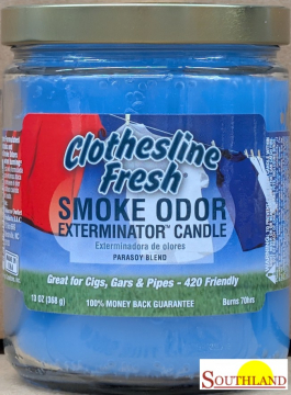 Smoke Odor Exterminator Candle Clothesline Fresh 13oz