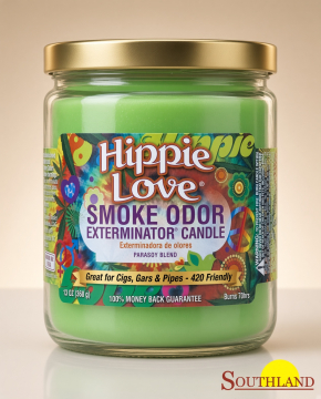 Smoke Odor Exterminator Candle Hippie Love 13oz