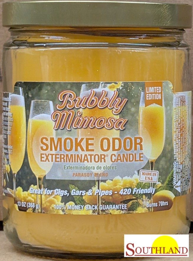Southland Trade: Smoke Odor Exterminator Candle Bubbly Mimosa 13oz