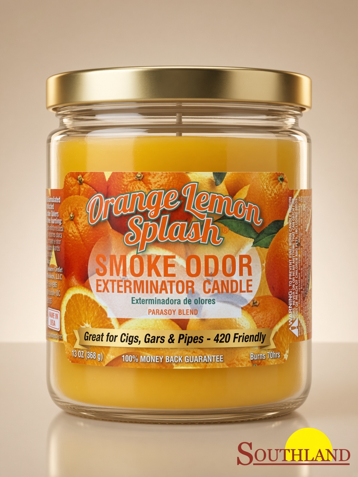 Smoke Odor Exterminator Candles - Orange Lemon Splash