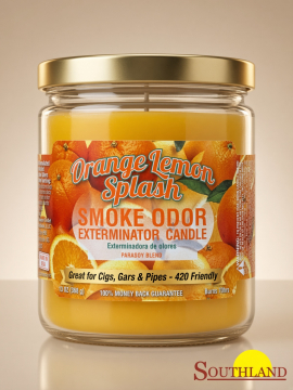 Smoke Odor Exterminator Candle Orange Lemon Splash 13oz