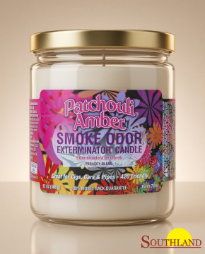 Smoke Odor Exterminator Candle Patchouli Amber 13oz