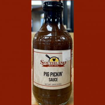Southland Pig Pickin Sauce 18oz- NC Vinegar based