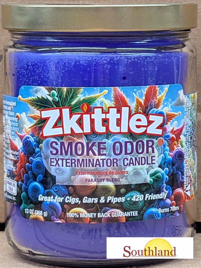 キャンドル almost fever_ Smoke After Drunk Southland Trade: Smoke Odor Exterminator Candle Zkittlez 13oz