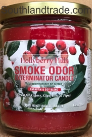 Smoke Odor Eliminator Candle -- Hollyberry Hills