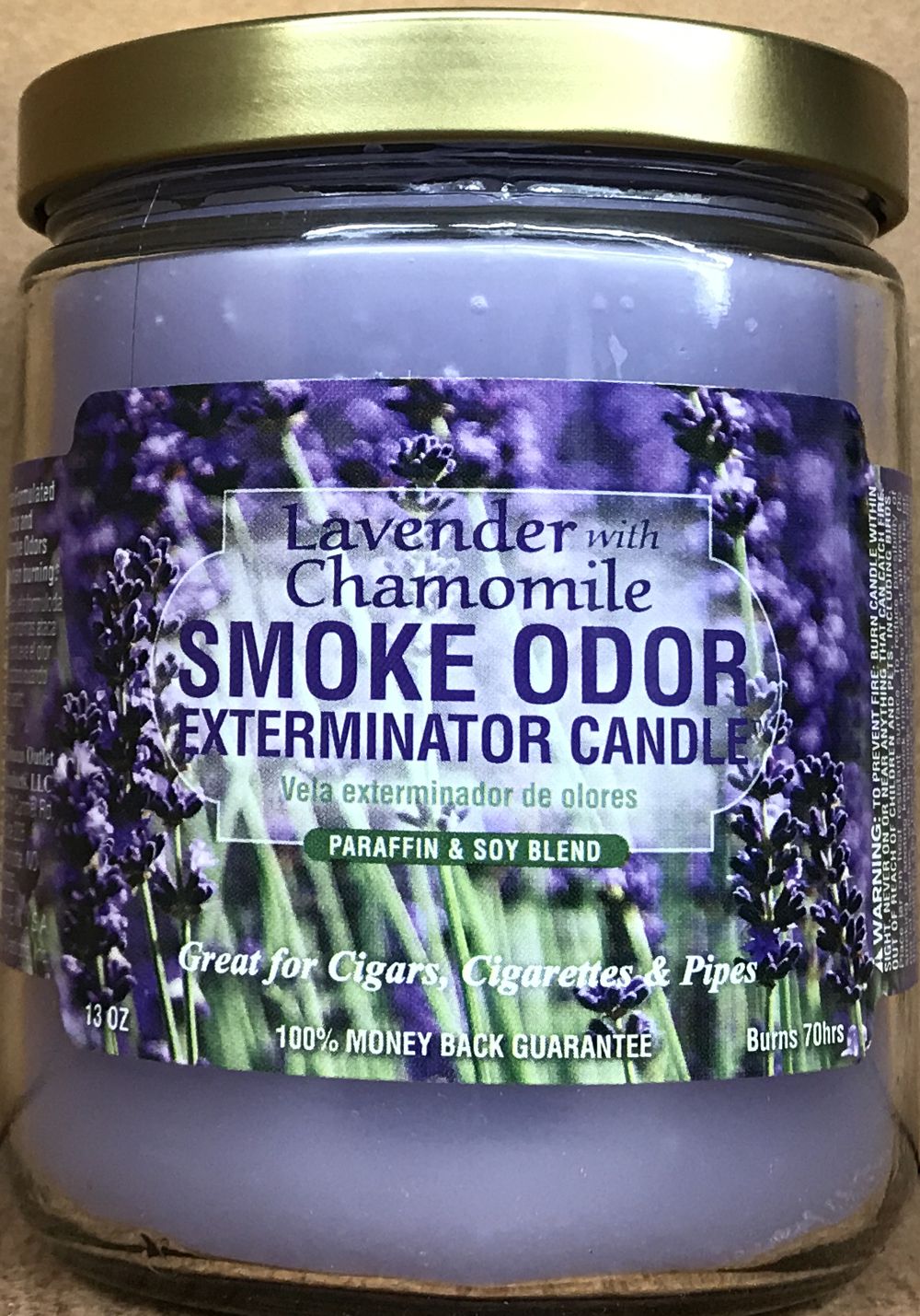 Smoke Odor Exterminator Candles Lavender with Chamomile