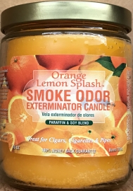 Smoke Odor Eliminator Candle -- Orange Lemon Splash