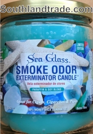 Smoke Odor Eliminator Candle -- Sea Glass