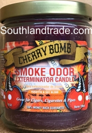 Smoke Odor Eliminator Candle -- Cherry Bomb