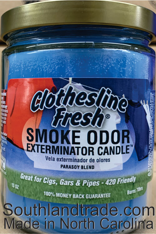 8 Smoke Odor Exterminator 13 oz Jar Candles Clothesline Fresh Assorted 