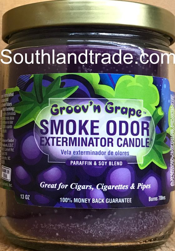 tobacco outlet smoke odor candles Smoke Odor Exterminator Candle Groovin Grape 13oz