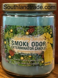 Smoke Odor Eliminator Candle -- Sparkling Juniper