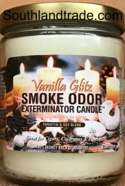 Smoke Odor Eliminator Candle -- Vanilla Glitz
