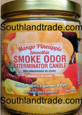Smoke Odor Eliminator Candle -- Mango Pineapple Smoothie