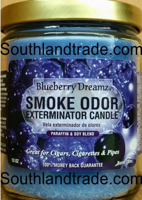 Smoke Odor Eliminator Candle -- Blueberry Dreamz
